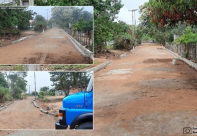 Prefeitura realiza obra de pavimentação em pedra tosca na localidade de Santa Luzia em Ipu
