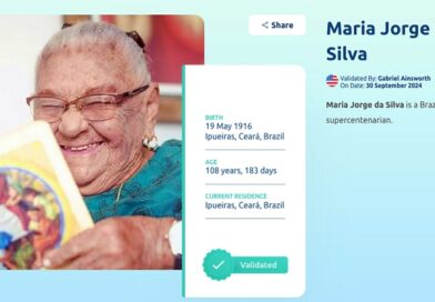 Ipueirense de 108 anos é homenageada pelo site americano LongeviQuest com sua biografia