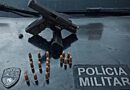 Polícia apreende pistola e munições após perseguição em Reriutaba