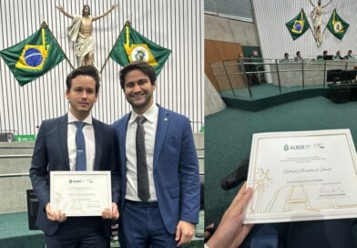 Jovem advogado Gabriel Arruda é homenageado pela Assembleia Legislativa do Ceará