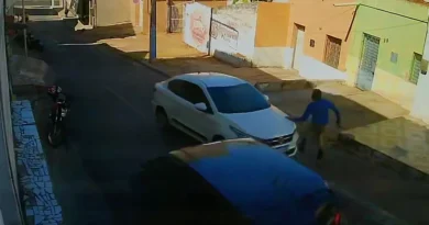 Câmera registra ação de criminosos contra correspondente bancário em Ipu