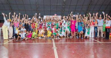 Final da X Copa Nosso Time reúne crianças e adolescentes no Ginásio Dr. Rocha Aguiar em Pires Ferreira