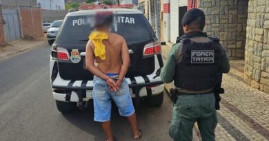 Força Tática cumpre mandado de prisão contra homem de 47 anos em Ipu