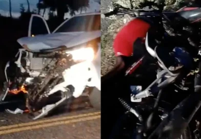 Colisão entre carro e moto deixa vítima fatal na CE-257, em Hidrolândia