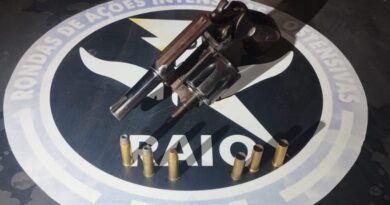 PMCE prende homem com revólver após direção perigosa em Varjota