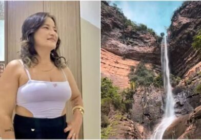 Mulher atingida por pedra que caiu do alto de cachoeira morre em Pires Ferreira