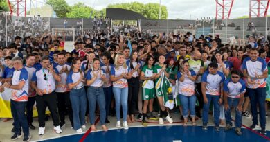 Abertura dos Jogos Escolares 2026 reúne autoridades e estudantes no Ginásio Tonca, em Ipu