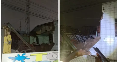 Loja de roupas infantis desaba em Ubajara, na Serra da Ibiapaba