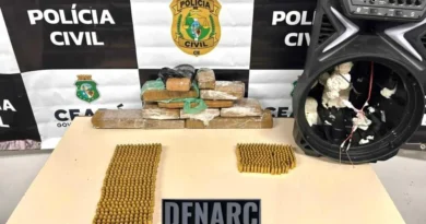 Polícia Civil prende dupla com drogas e munições escondidas em caixa de som em Varjota
