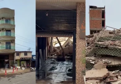 Parte de hotel desaba após forte chuva em Tianguá; uma morte é confirmada