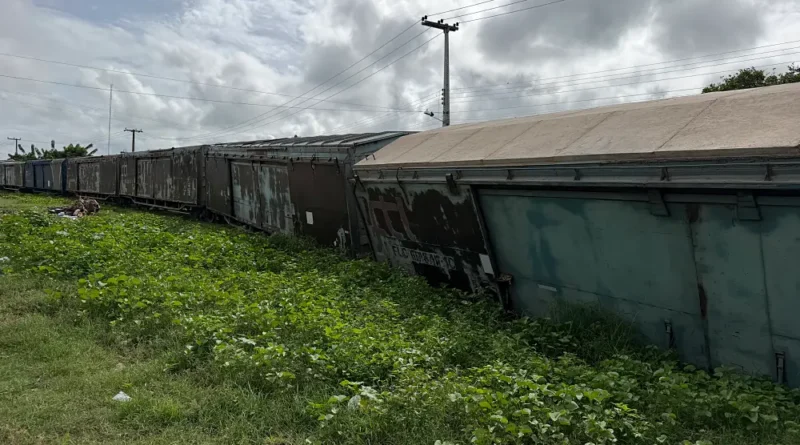 Trem da Transnordestina descarrila em Ipu e interdita passagens de nível no bairro Pereiros