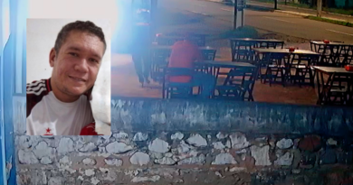 Imagens de segurança mostram execução de garçom morto a tiros na noite desta quarta-feira em Ipu