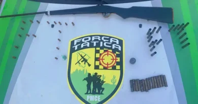 Força Tática apreende arma artesanal e munições em residência na zona rural de Pires Ferreira