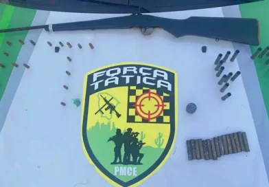 Força Tática apreende arma artesanal e munições em residência na zona rural de Pires Ferreira