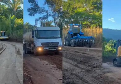 Obra da Estrada das Quebradas avança com serviços de terraplenagem em Ipu
